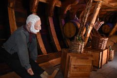 17B Display Of Man With Supplies On Nao Victoria Replica Commanded By Ferdinand Magellan Near Punta Arenas Chile.jpg